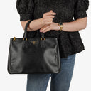 Prada Galleria Large Saffiano Lux Leather Double Zip Tote