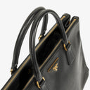 Prada Galleria Large Saffiano Lux Leather Double Zip Tote