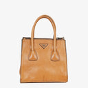 Prada Glace Calfskin Leather Twin Pocket 2-Way Handbag