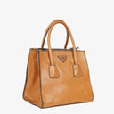 Prada Glace Calfskin Leather Twin Pocket 2-Way Handbag
