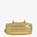 Prada Intreccio Madras Oro Leather Shoulder Bag