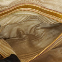Prada Intreccio Madras Oro Leather Shoulder Bag
