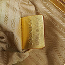 Prada Intreccio Madras Oro Leather Shoulder Bag