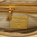 Prada Intreccio Madras Oro Leather Shoulder Bag