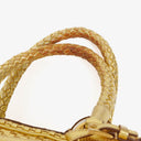 Prada Intreccio Madras Oro Leather Shoulder Bag