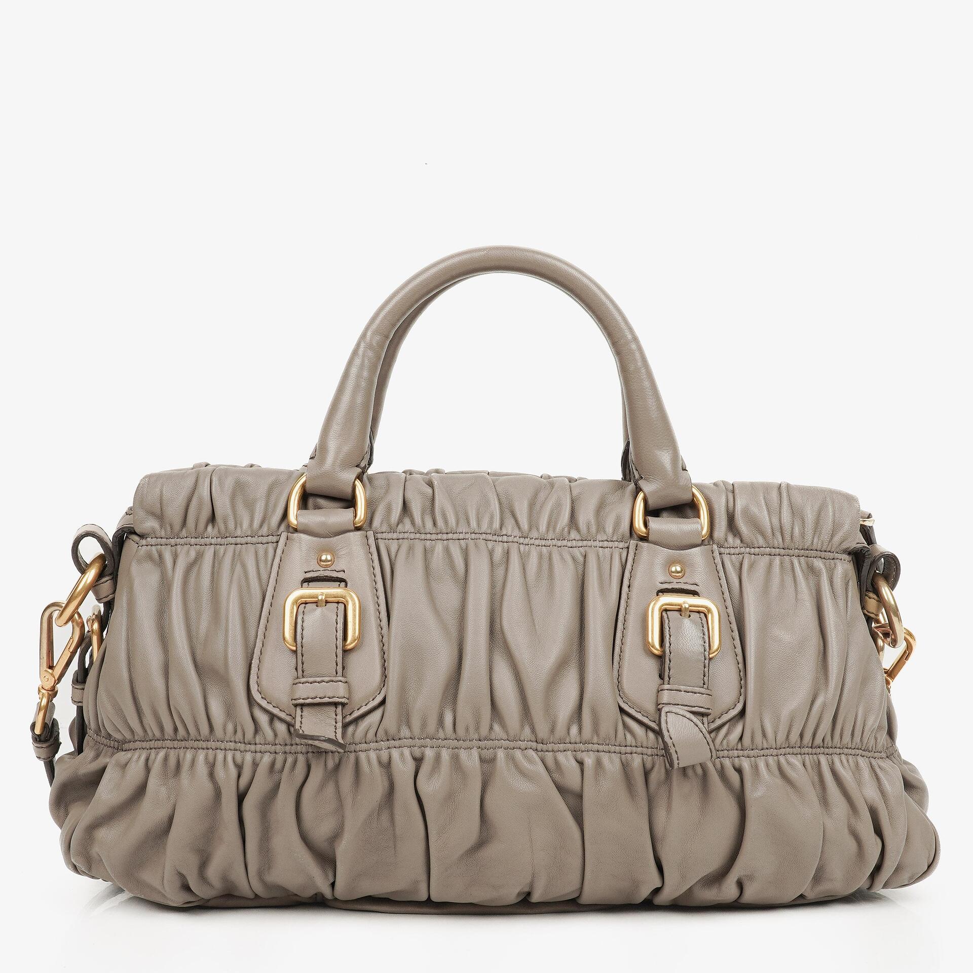 Prada Juta Nappa Gaufre Leather Satchel Bag