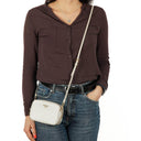 Prada Mini Camera Talco Saffiano Leather Crossbody Bag