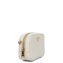 Prada Mini Camera Talco Saffiano Leather Crossbody Bag