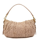 Prada Nappa Stitches Pink Beige Shoulder Bag