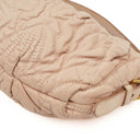 Prada Nappa Stitches Pink Beige Shoulder Bag