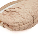 Prada Nappa Stitches Pink Beige Shoulder Bag