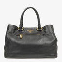 Prada Nero Soft Calfskin Tote Bag