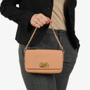 Prada Orchidea Saffiano Vernic Leather Handbag