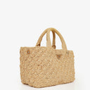 Prada Raffia Pois Naturale Tal Shoulder Bag
