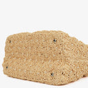 Prada Raffia Pois Naturale Tal Shoulder Bag