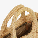 Prada Raffia Pois Naturale Tal Shoulder Bag