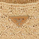 Prada Raffia Pois Naturale Tal Shoulder Bag
