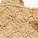 Prada Raffia Pois Naturale Tal Shoulder Bag