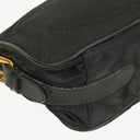 Prada Tessuto Black Nylon Jacquard Logo Shoulder Bag