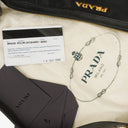 Prada Tessuto Black Nylon Jacquard Logo Shoulder Bag