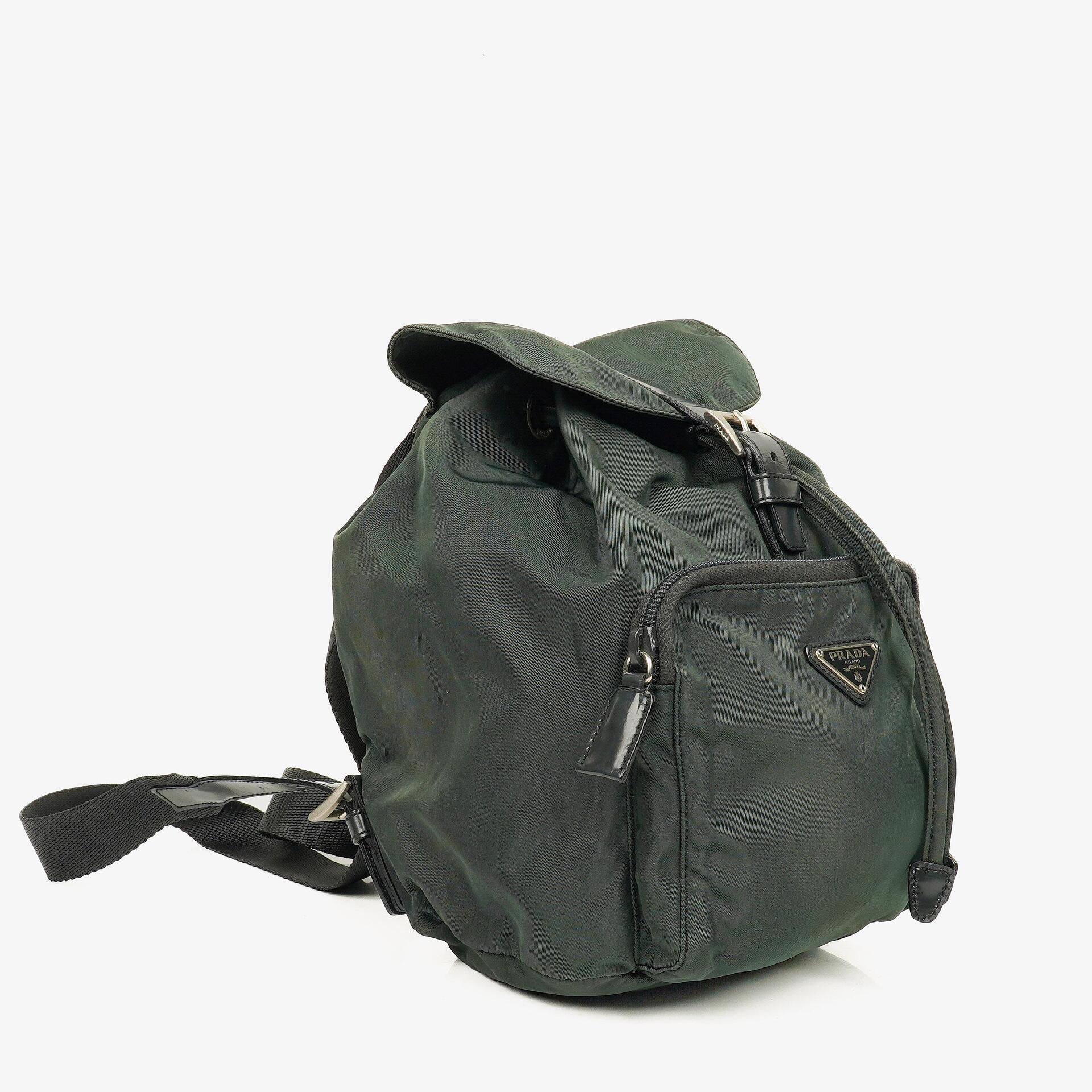 Prada Tessuto Nylon Drawstring Backpack