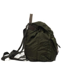 Prada Tessuto Nylon Medium Backpack Ebano With Leather Trim
