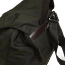 Prada Tessuto Nylon Medium Backpack Ebano With Leather Trim