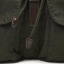 Prada Tessuto Nylon Medium Backpack Ebano With Leather Trim