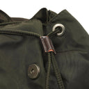 Prada Tessuto Nylon Medium Backpack Ebano With Leather Trim