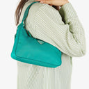 Prada Tessuto Nylon Pavone Re-Edition 2000 Mini Hobo Bag