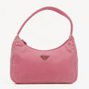 Prada Tessuto Pink Nylon Mini Hobo Bag
