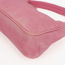 Prada Tessuto Pink Nylon Mini Hobo Bag