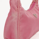 Prada Tessuto Pink Nylon Mini Hobo Bag
