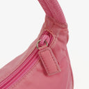 Prada Tessuto Pink Nylon Mini Hobo Bag
