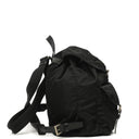 Prada Tessuto Nylon Medium Backpack Black With Leather Trim