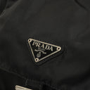Prada Tessuto Nylon Medium Backpack Black With Leather Trim