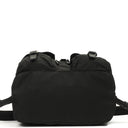 Prada Tessuto Nylon Medium Backpack Black With Leather Trim