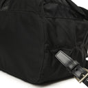 Prada Tessuto Nylon Medium Backpack Black With Leather Trim