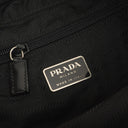 Prada Tessuto Nylon Medium Backpack Black With Leather Trim