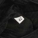 Prada Tessuto Nylon Medium Backpack Black With Leather Trim