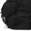 Prada Tessuto Vela Nero Black Nylon Large Two Pocket Backpack