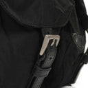 Prada Tessuto Vela Nero Black Nylon Large Two Pocket Backpack