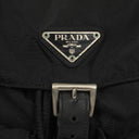 Prada Tessuto Vela Nero Black Nylon Large Two Pocket Backpack