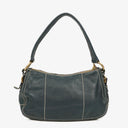 Prada Vitello Daino Dark Blue Leather Shoulder Bag