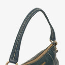 Prada Vitello Daino Dark Blue Leather Shoulder Bag