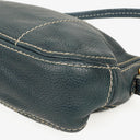 Prada Vitello Daino Dark Blue Leather Shoulder Bag