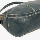Prada Vitello Daino Dark Blue Leather Shoulder Bag
