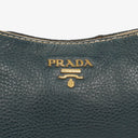 Prada Vitello Daino Dark Blue Leather Shoulder Bag