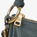Prada Vitello Daino Dark Blue Leather Shoulder Bag