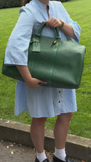 Louis Vuitton Keepall 50 Green EPI Leather Travel Bag